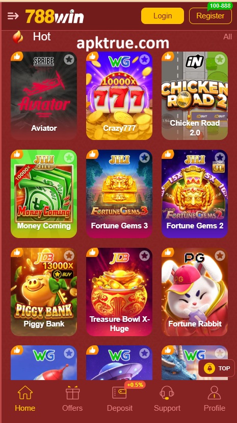 788Win game Home Screen